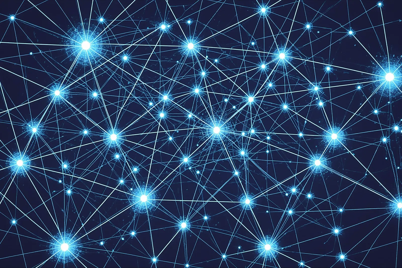 A network of interconnected nodes representing the evolution of link building strategies.