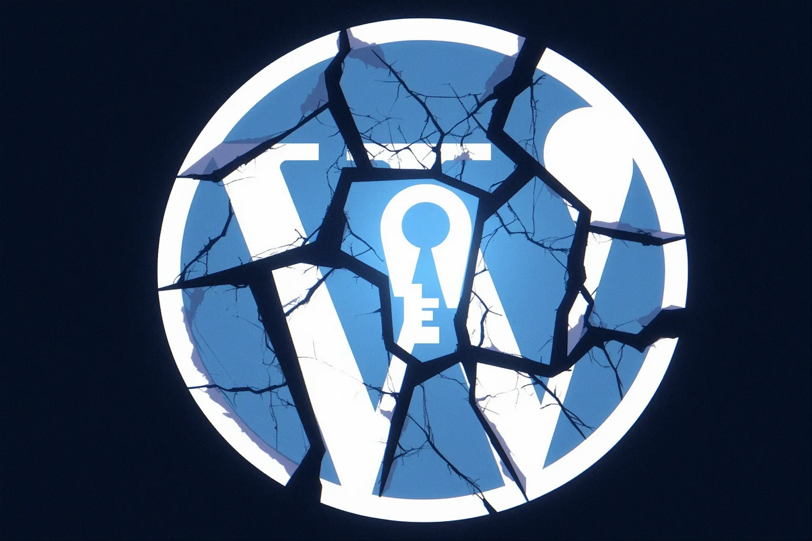 A digital lock symbol with a glowing network of connections, representing data security concerns.