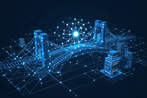A digital illustration of a rapidly changing consumer landscape with AI-driven arrows pointing in multiple directions.